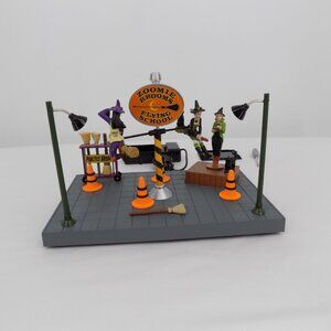 Lemax Spooky Town Zoomie Brooms Flying School Halloween Village Store Display